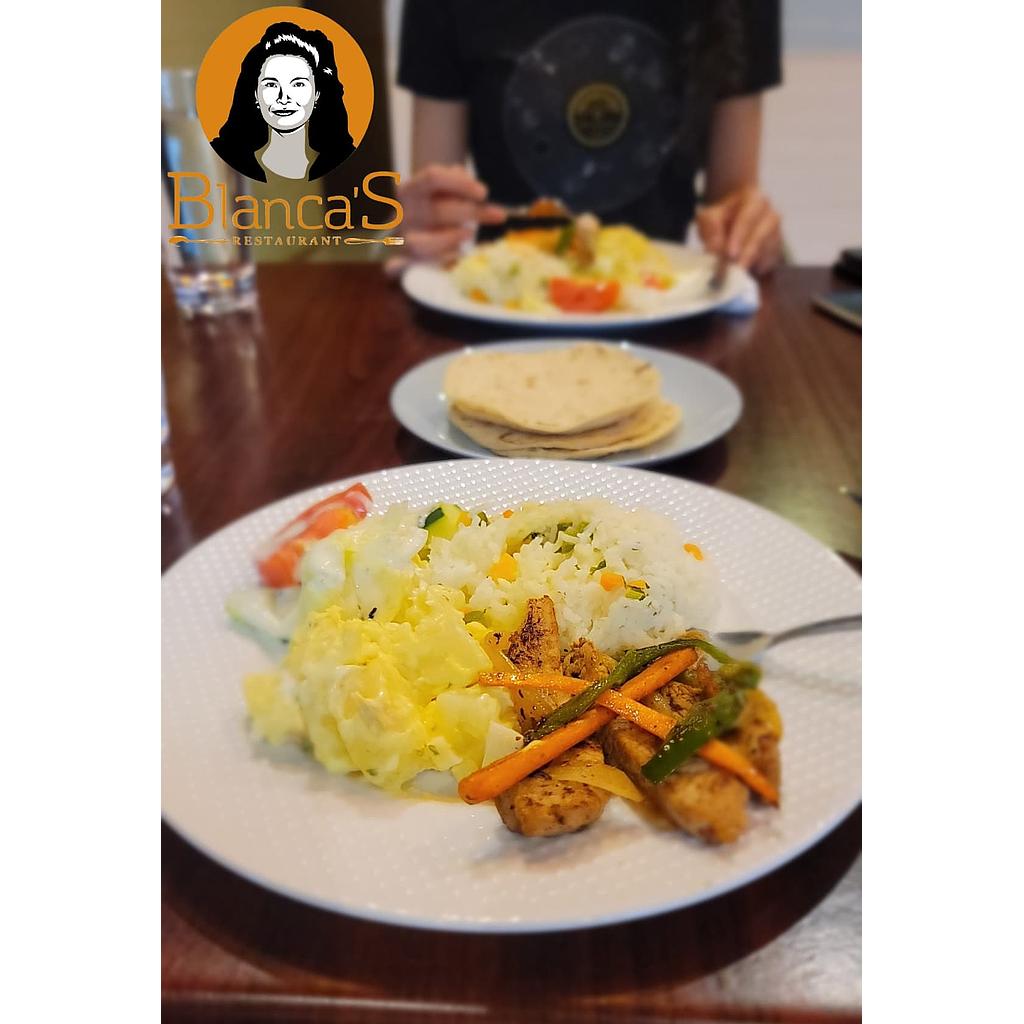 FAJITAS SALTEADAS EN SALSA DE HONGOS