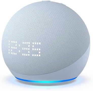 ALTAVOZ INTELIGENTE AMAZON / ECHO DOT CON RELOJ/ 5TA GEN