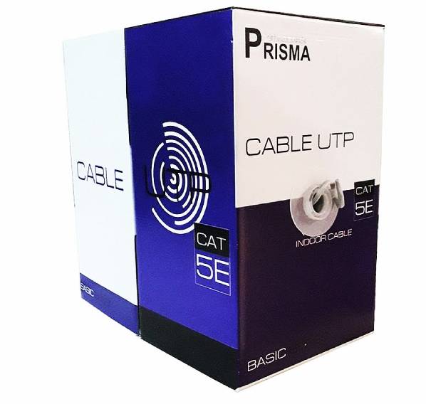 CABLE UTP CAT 5E, INTERIOR, GRIS, PRISMA