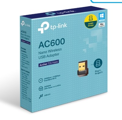 ADAPTADOR WIFI INALAMBRICO AC600 NANO TP-LINK